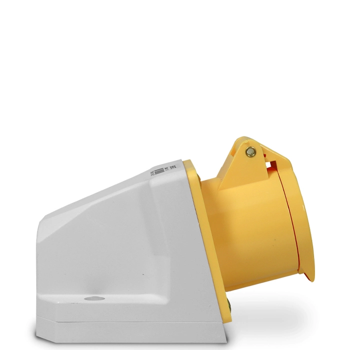 Tomada de parede/sobrepor 114-4 - 3P+T 4H 127Vca/16A Amarelo IP44 