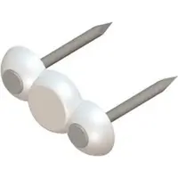 Grampo Miguelao 0,5mm A 1,5mm C/ Prego Branco - Ribeiro - imagem 2