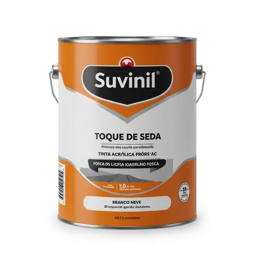 Tinta Acrílica Fosca Suvinil Toque de Seda – Branco Neve