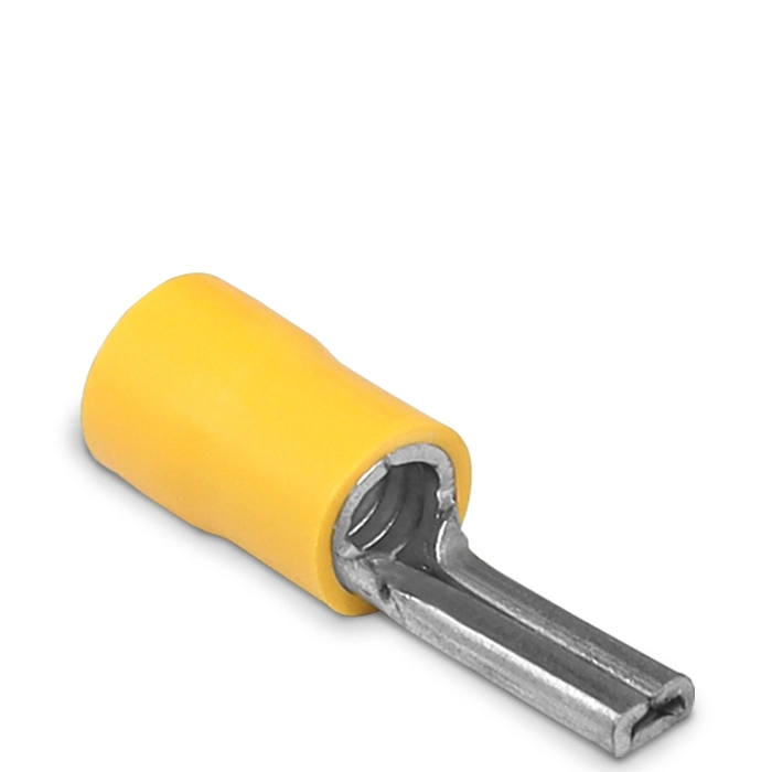 Terminal Pré-Isolado Pino Chato DBV 25-15 Amarelo para Cabo até 25mm² Sibratec