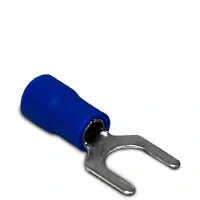 Terminal Pré-Isolado Tipo Forquilha Cabo 2,5mm² Azul SV 2-6 Sibratec - imagem 1