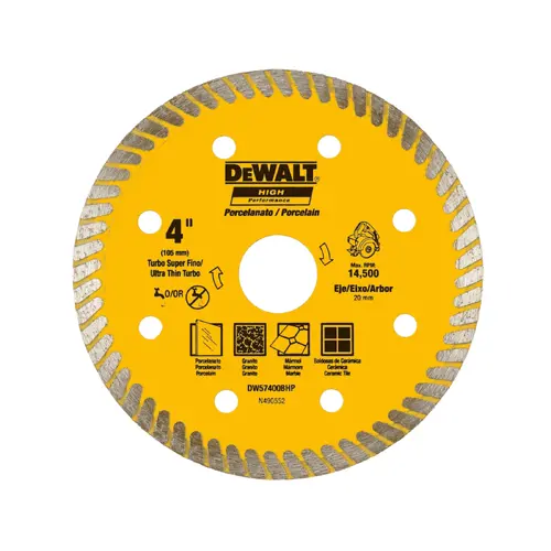 Disco Diamantado Porcelanato 4" (105mm) - Serra Mármore - DEWALT