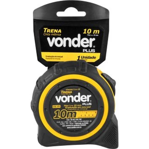 Trena curta de aço 10 m x 25 mm VONDER PLUS