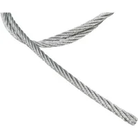 Cabo de aço galvanizado, alma de fibra, 6,35 mm - 1/4", 6 x 7, VONDER (Por Metro) - imagem 3