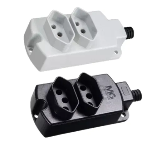 Régua de tomadas 2P+T – 10A – 2 postos