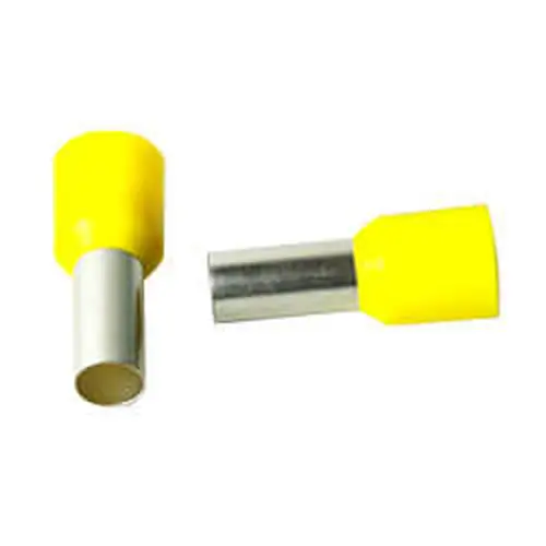 Terminal Tubo 25mm Amarelo Lukma 