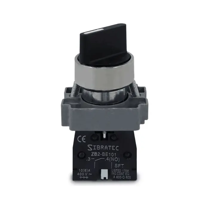 Chave Seletora Metálica BD33 3 Posições - Sibratec