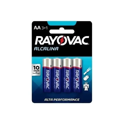 Pilhas Alcalinas 4 Unidades - Rayovac 