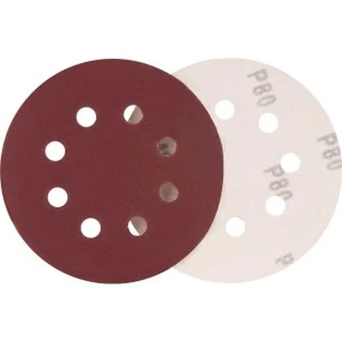 Disco de lixa com costado em pluma 125 mm, grão 80 - VONDER