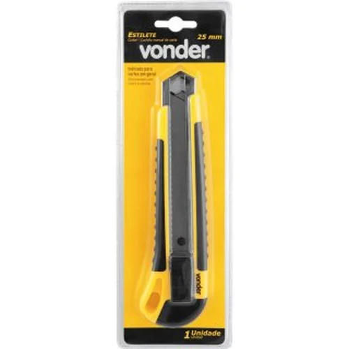  Estilete largo, lâmina de 25 mm, VONDER