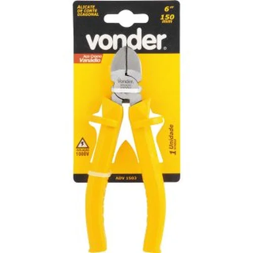 Alicate Corte Diagonal 6", com Isolação até 1.000 V, VONDER