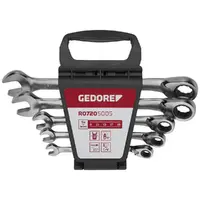 Jogo de chaves combinadas com catraca reversível, mm 5 Peças GEDORE - imagem 1