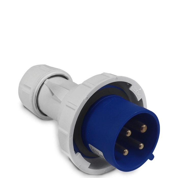 Plugue Polarizado 0242-9 – 3P+T 9H 220VAC/32A Azul IP67