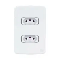 Conjunto Placa 4X2 2 Tomadas 2P+T 20A/250V Compose WEG  - imagem 1