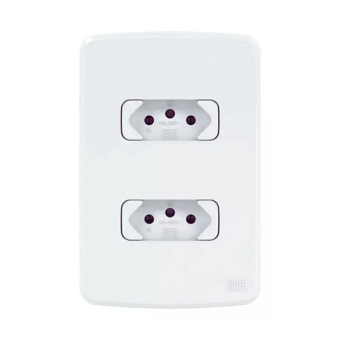 Conjunto Placa 4X2 2 Tomadas 2P+T 20A/250V Compose WEG 
