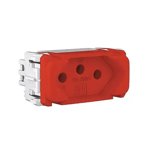 Módulo Tomada Vermelha  2P+T 20A/250V - WEG