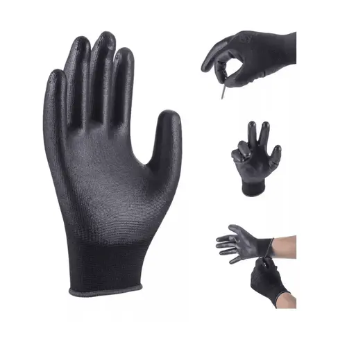 Luva Multitato PU Black Tamanho 08 médio - Southern