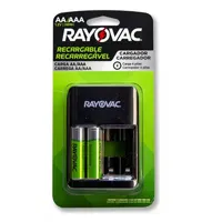Carregador De Pilha AA AAA USB Rayovac + 02 Pilhas Aa 1350mah - imagem 1
