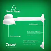 Ducha Master Banho 7500W 220V com Haste Zagonel - imagem 1