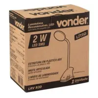 Luminária LED 2W Recarregavel LRV830 VONDER - imagem 1