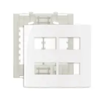 Placa 4X4 4 postos Horizontais Separados + Suporte Sleek Margirius - imagem 1