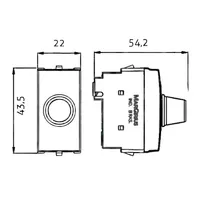 Módulo Variador de Luminosidade e Velocidade Bivolt Sleek MARGIRIUS - imagem 1