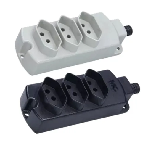 Régua de tomadas 2P+T – 10A – 3 postos Margirius