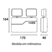 Luminária de Emergência LED 2.200LM 10W 2 Faróis 6.500K - Branco Blumenau - imagem 1