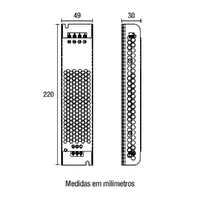 Fonte Colmeia 12V/16.5A Bivolt para Fita LED 200W Blumenau - imagem 2