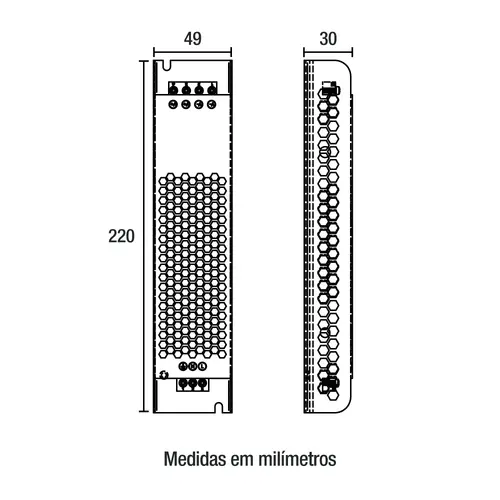 Fonte Colmeia 12V/16.5A Bivolt para Fita LED 200W Blumenau