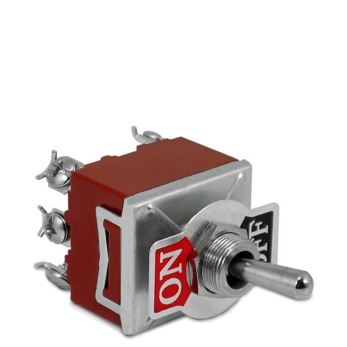 Chave Alavanca 1401B - 3 Polos - LIGA/DESLIGA - 2 Posições - Com Parafuso Sibratec