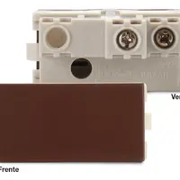 Modulo Interruptor Simples 10A 220V Marrom Sleek Margirius  - imagem 1