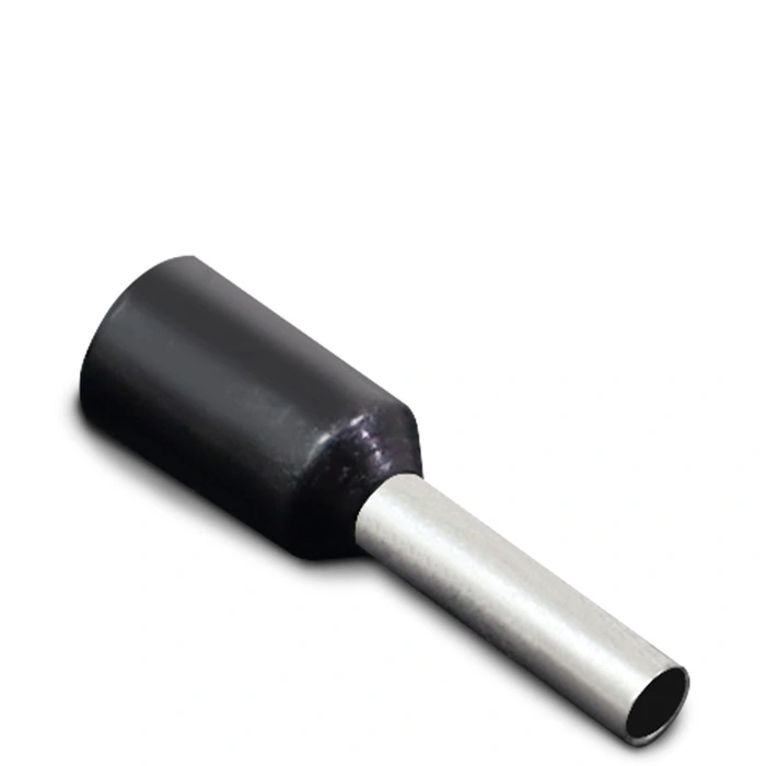 Terminal Pré-Isolado Tubular Simples 1,5mm² Preto E1508 Sibratec