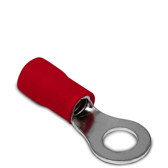 Terminal Pré-Isolado Tipo Olhal Cabo 10mm² Vermelho RV 8-8 Sibratec