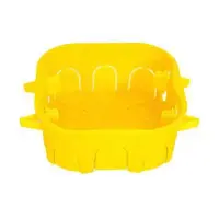 Caixa de Passagem de Embutir 4X4 Drywall Amarelo Mondiale - imagem 1