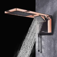Chuveiro Acqua Duo Ultra Black Rose Gold 7800W 220V Lorenzetti - imagem 2