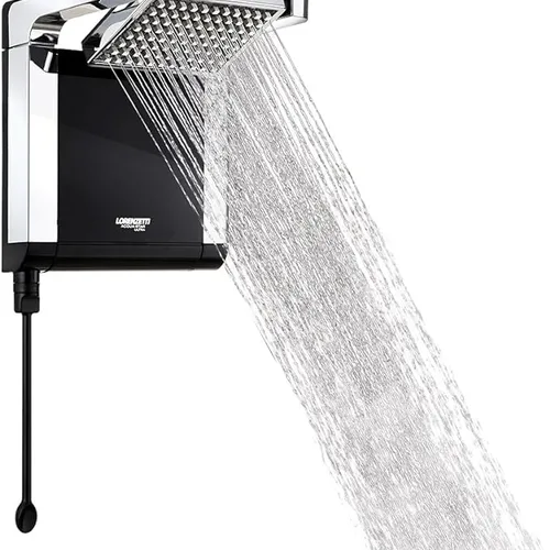 Ducha Acqua Star Ultra Black Cromado 7800W 220V Lorenzetti 