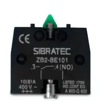 Bloco de Contato ZB2-BE101 com 1NA (verde) - Para Botões e Seletoras - imagem 1
