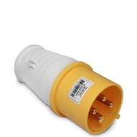 Plugue Polarizado 024-4 – 3P+T 4H 127VAC/32A Amarelo IP44 - imagem 1