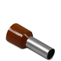 Terminal Pré-Isolado Tubular Simples 10mm² Marrom E1012 Sibratec - imagem 1