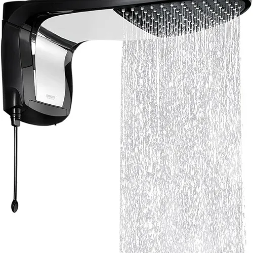 Chuveiro Acqua Wave Ultra, Black Cromado 