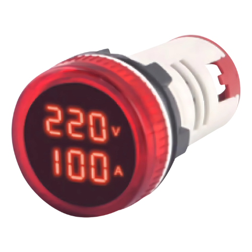 Voltímetro / Frequencímetro Digital 22mm - Lukma