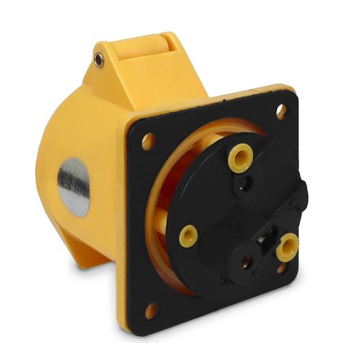 Tomada de Embutir 423-4 - 2P+T 4H 127Vca/32A Amarelo IP44 