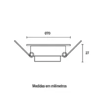 Spot LED Embutir Redondo 8W 4.100K - Branco Blumenau - imagem 1