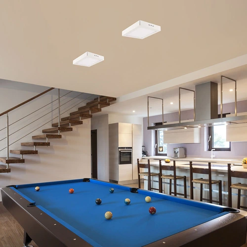 Painel LED TECH Slim Quadrado Sobrepor Alumínio 18W - Branco Blumenau