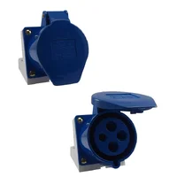 Tomada de parede/sobrepor 124-9 - 3P+T 9H 220Vca/32A Azul IP44  - imagem 1