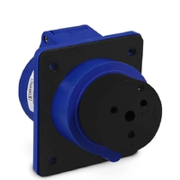 Tomada de Embutir 423 - 2P+T 6H 220Vca/32A Azul IP44  - imagem 2