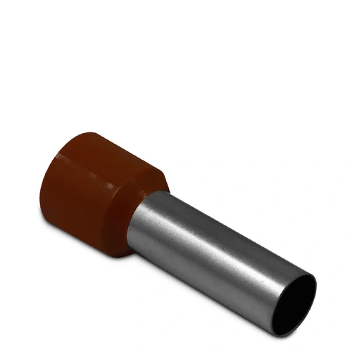 Terminal Pré-Isolado Tubular Simples 25mm² Marrom E2516 Sibratec