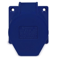 Tomada de Embutir 315-9 - 3P+N+T 9H 220Vca/16A Azul IP44  - imagem 1