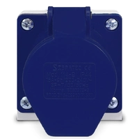 Tomada de Embutir 324-9 - 3P+T 9H 220Vca/32A Azul IP44  - imagem 1